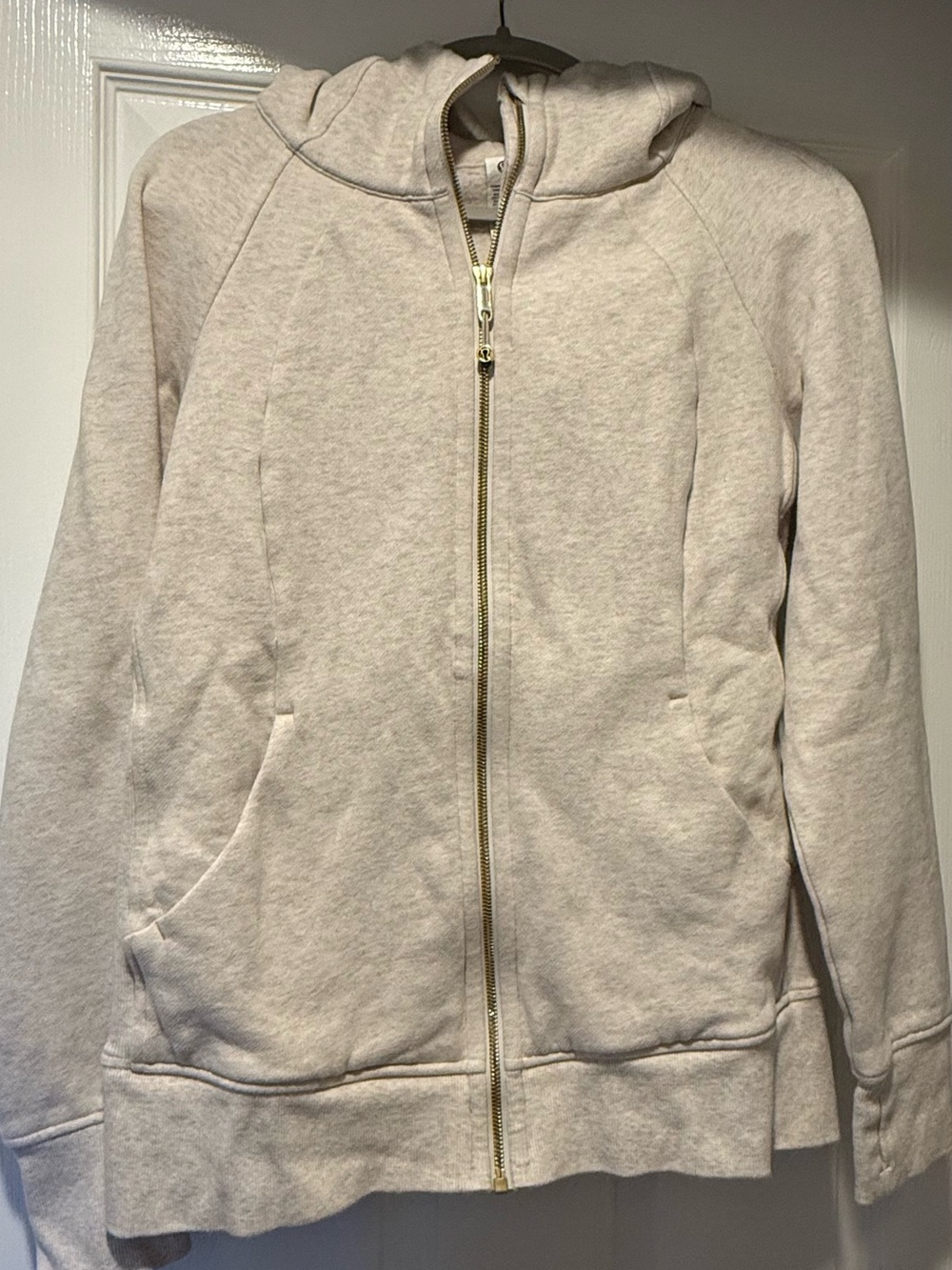 Lululemon Scuba Zip Hoodie with Gold Hardware